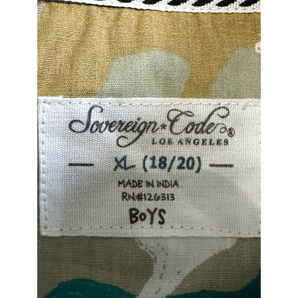 Sovereign Code Boys Arthur Button-Up Shirt Multicolor Camouflage Pockets XL New - Picture 7 of 9